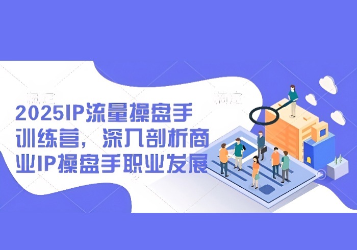 2025IP流量操盘手训练营，深入剖析商业IP操盘手职业发展(更新)-参一网创