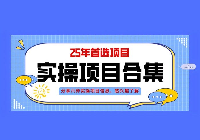 2025年实操六大项目实操演练，挂机类型，AI直播类型，轻资产创业类型，…-参一网创