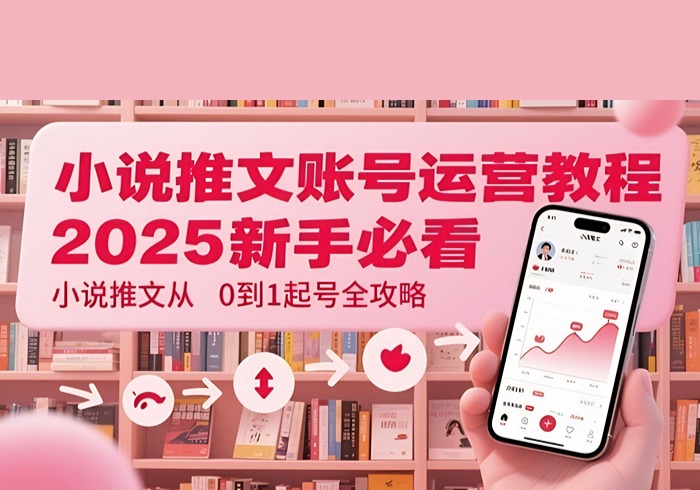 小说推文账号运营起号教程，2025新手必看，小说推文从0到1起号全攻略-参一网创