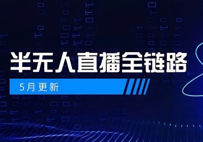 半无人直播全链路：AI数字人+千川截流实战，女装选品与防违规处理稳定玩法(5月更新)-参一网创