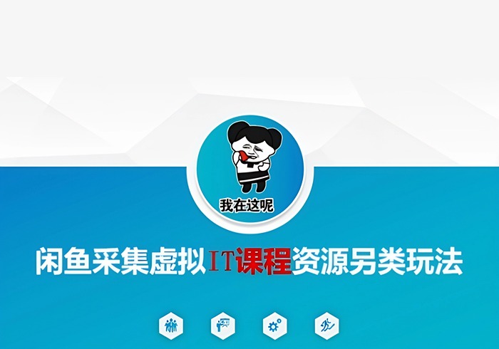 闲鱼采集虚拟IT课程资源另类玩法，干货满满-参一网创